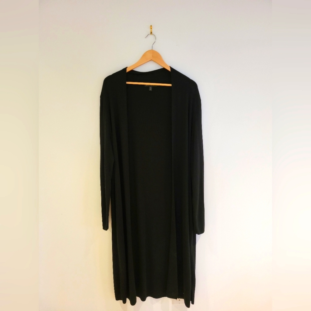 🌱Banana Republic XL Black Open Long Cardigan